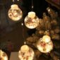 Christmas curtain hanging light